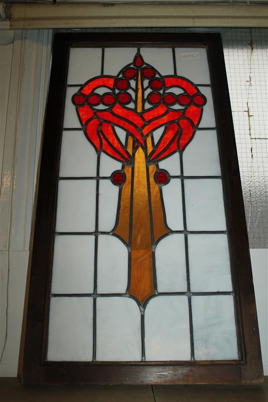 Stained glass panel